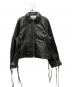 PRANK PROJECT（プランクプロジェクト）の古着「Lace-Up Leather Blouson」｜ブラック