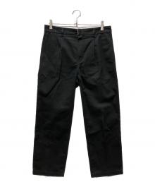 WACKO MARIA×Dickies（ワコマリア×ディッキーズ）の古着「PLEATED TROUSERS」｜ブラック