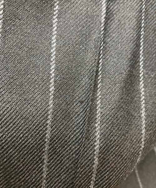 WACKO MARIA（ワコマリア）WACKO MARIA (ワコマリア) DORMEUIL (ドーメル) STRIPED PLEATED TROUSERS ブラック サイズ:Sの古着・服飾アイテム