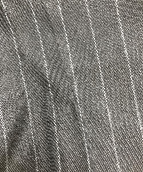 WACKO MARIA（ワコマリア）WACKO MARIA (ワコマリア) DORMEUIL (ドーメル) STRIPED PLEATED TROUSERS ブラック サイズ:Sの古着・服飾アイテム