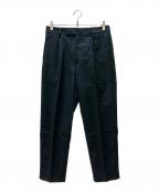 WACKO MARIA×DORMEUILワコマリア×ドーメル）の古着「STRIPED PLEATED TROUSERS」｜ネイビー