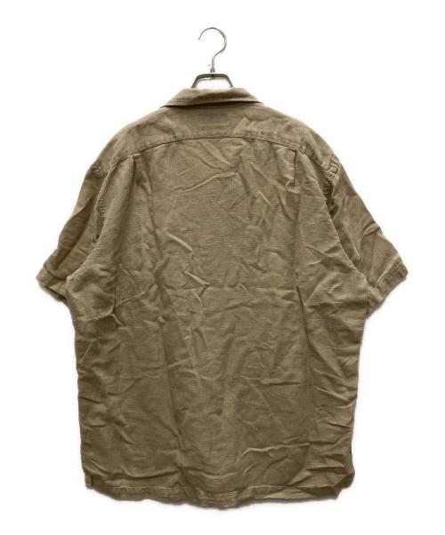 POLO RALPH LAUREN（ポロ・ラルフローレン）POLO RALPH LAUREN (ポロ・ラルフローレン) 90's リネン混 S/S オープンカラーシャツ ベージュ サイズ:Lの古着・服飾アイテム