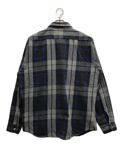 FIVE BROTHER（ファイブブラザー）FIVE BROTHER (ファイブブラザー) 70-80’s チェックネルシャツ グレー×ブルー サイズ:XLの古着・服飾アイテム