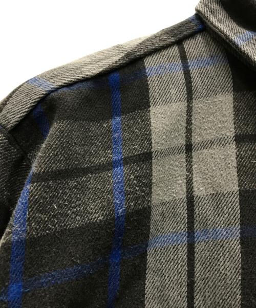 FIVE BROTHER（ファイブブラザー）FIVE BROTHER (ファイブブラザー) 70-80’s チェックネルシャツ グレー×ブルー サイズ:XLの古着・服飾アイテム