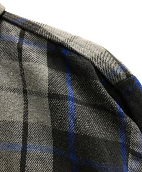 FIVE BROTHER（ファイブブラザー）FIVE BROTHER (ファイブブラザー) 70-80’s チェックネルシャツ グレー×ブルー サイズ:XLの古着・服飾アイテム