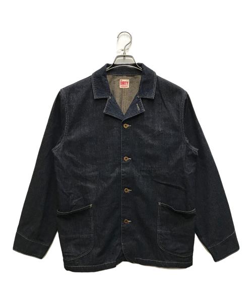 AT-DIRTY（アットダーティ）AT-DIRTY (アットダーティ) カバーオールデニムジャケット インディゴ サイズ:Mの古着・服飾アイテム