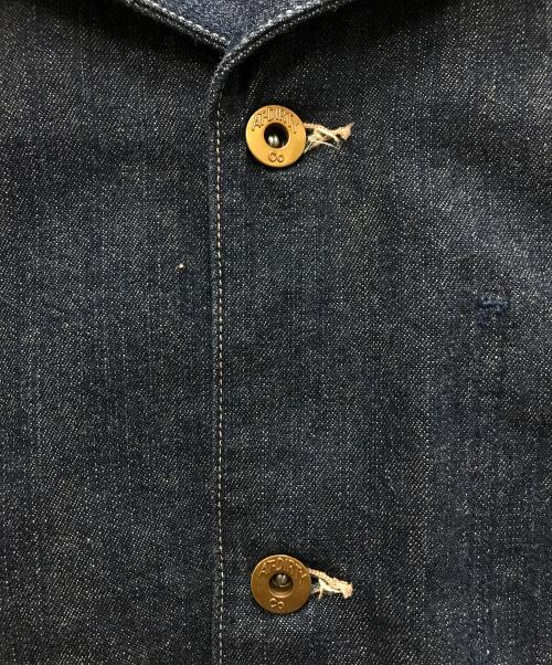 AT-DIRTY（アットダーティ）AT-DIRTY (アットダーティ) カバーオールデニムジャケット インディゴ サイズ:Mの古着・服飾アイテム