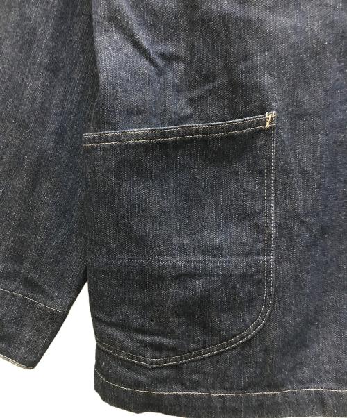 AT-DIRTY（アットダーティ）AT-DIRTY (アットダーティ) カバーオールデニムジャケット インディゴ サイズ:Mの古着・服飾アイテム