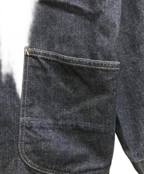 AT-DIRTY（アットダーティ）AT-DIRTY (アットダーティ) カバーオールデニムジャケット インディゴ サイズ:Mの古着・服飾アイテム