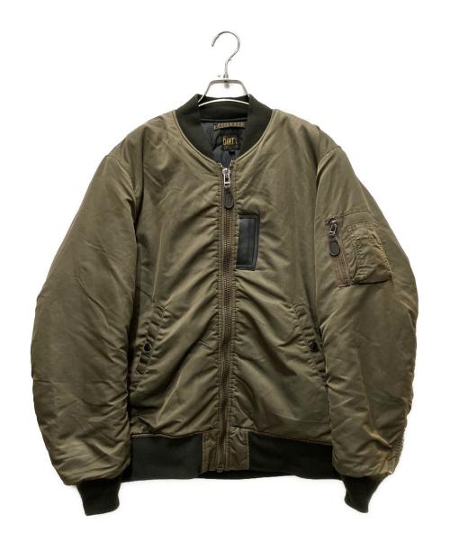 AT-DIRTY（アットダーティ）AT-DIRTY (アットダーティ) MA-1フライトジャケット カーキ サイズ:Lの古着・服飾アイテム