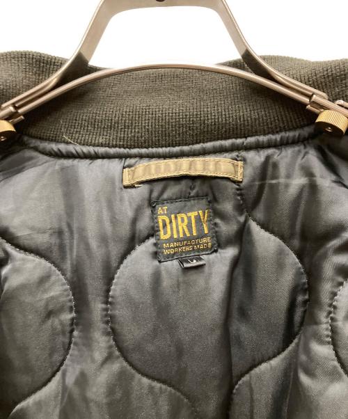 AT-DIRTY（アットダーティ）AT-DIRTY (アットダーティ) MA-1フライトジャケット カーキ サイズ:Lの古着・服飾アイテム