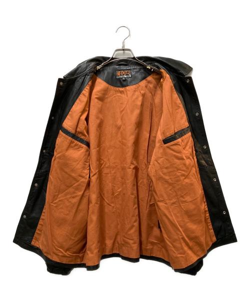 AT-DIRTY（アットダーティ）AT-DIRTY (アットダーティ) シープレザーコーチジャケット ブラック サイズ:XLの古着・服飾アイテム