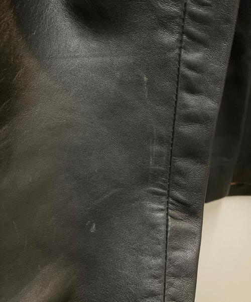AT-DIRTY（アットダーティ）AT-DIRTY (アットダーティ) シープレザーコーチジャケット ブラック サイズ:XLの古着・服飾アイテム