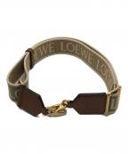 LOEWEロエベ）の古着「ロゴジャガードストラップ」｜ベージュ