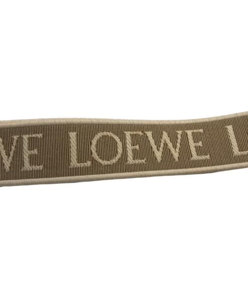 LOEWE（ロエベ）LOEWE (ロエベ) ロゴジャガードストラップ ベージュの古着・服飾アイテム