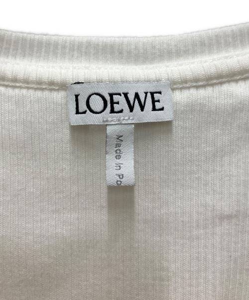 LOEWE（ロエベ）LOEWE (ロエベ) アナグラムクロップタンクトップ ホワイト サイズ:XSの古着・服飾アイテム