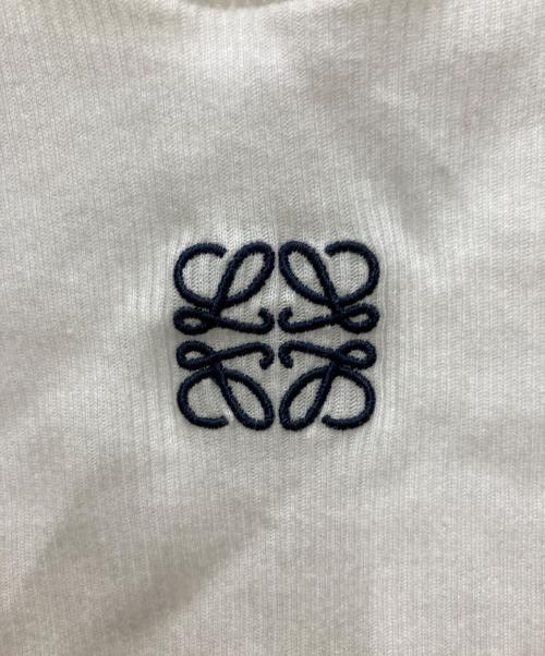 LOEWE（ロエベ）LOEWE (ロエベ) アナグラムクロップタンクトップ ホワイト サイズ:XSの古着・服飾アイテム