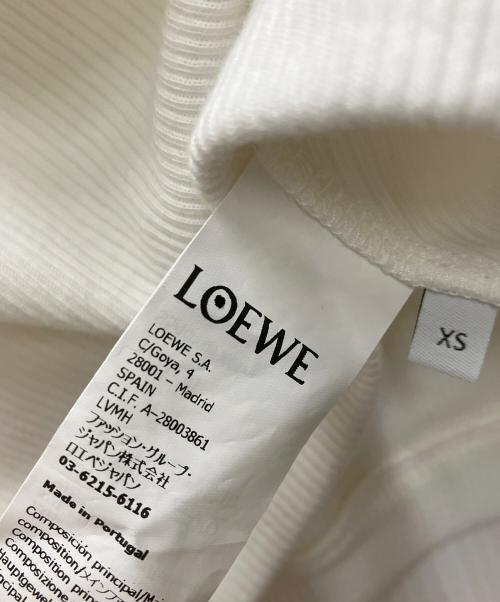 LOEWE（ロエベ）LOEWE (ロエベ) アナグラムクロップタンクトップ ホワイト サイズ:XSの古着・服飾アイテム