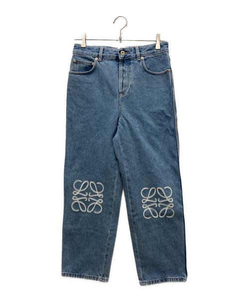 LOEWE（ロエベ）LOEWE (ロエベ) アナグラムデニムパンツ インディゴ サイズ:34の古着・服飾アイテム