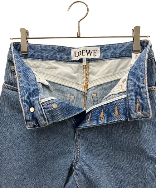 LOEWE（ロエベ）LOEWE (ロエベ) アナグラムデニムパンツ インディゴ サイズ:34の古着・服飾アイテム