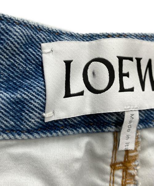 LOEWE（ロエベ）LOEWE (ロエベ) アナグラムデニムパンツ インディゴ サイズ:34の古着・服飾アイテム
