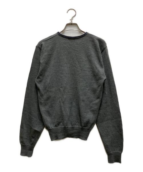 COMME des GARCONS HOMME（コムデギャルソン オム）COMME des GARCONS HOMME (コムデギャルソン オム) 70-80`SVネックニット グレー サイズ:表記無しの古着・服飾アイテム