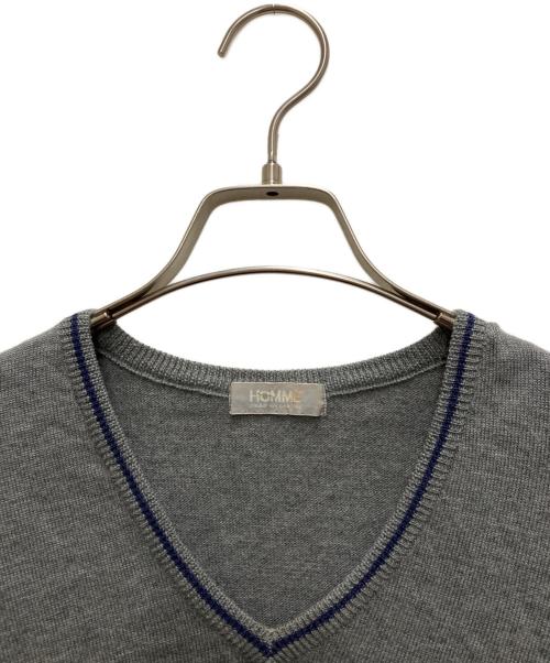 COMME des GARCONS HOMME（コムデギャルソン オム）COMME des GARCONS HOMME (コムデギャルソン オム) 70-80`SVネックニット グレー サイズ:表記無しの古着・服飾アイテム