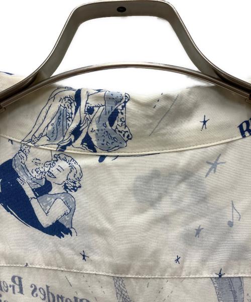 Porter Classic（ポータークラシック）Porter Classic (ポータークラシック) BLONDES PREFER PC ALOHA SHIRT ホワイト×ブルー サイズ:Lの古着・服飾アイテム
