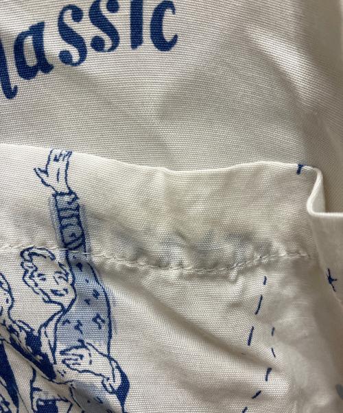 Porter Classic（ポータークラシック）Porter Classic (ポータークラシック) BLONDES PREFER PC ALOHA SHIRT ホワイト×ブルー サイズ:Lの古着・服飾アイテム