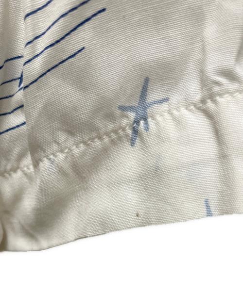 Porter Classic（ポータークラシック）Porter Classic (ポータークラシック) BLONDES PREFER PC ALOHA SHIRT ホワイト×ブルー サイズ:Lの古着・服飾アイテム