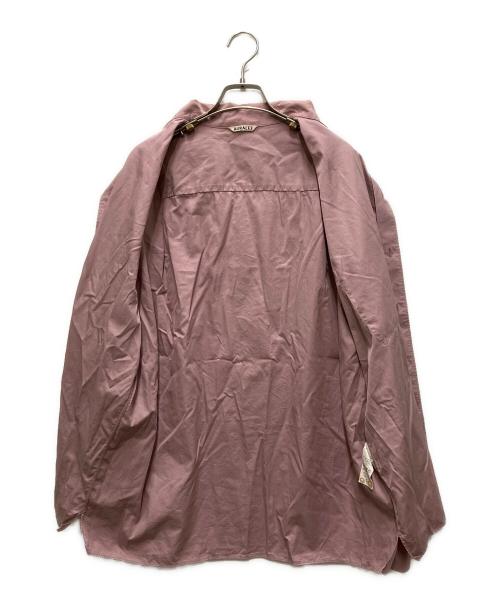 AURALEE（オーラリー）AURALEE (オーラリー) WASHED FINX TWILL SHIRT パープル サイズ:5の古着・服飾アイテム