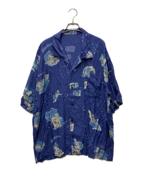 Porter Classic（ポータークラシック）Porter Classic (ポータークラシック) JOURNAL STANDARD (ジャーナルスタンダード) SHOWFOLK ALOHA SHIRT ブルー サイズ:Lの古着・服飾アイテム