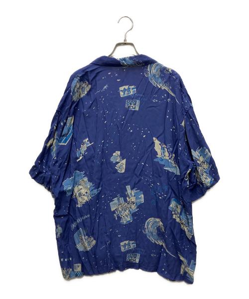 Porter Classic（ポータークラシック）Porter Classic (ポータークラシック) JOURNAL STANDARD (ジャーナルスタンダード) SHOWFOLK ALOHA SHIRT ブルー サイズ:Lの古着・服飾アイテム