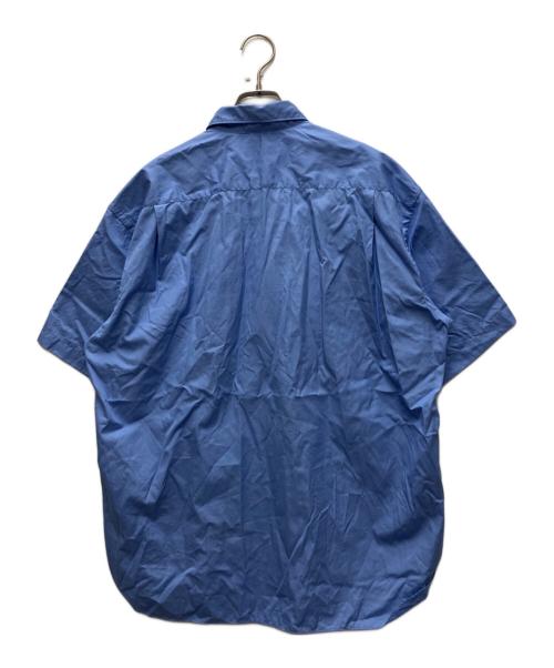 COMME des GARCONS HOMME（コムデギャルソン オム）COMME des GARCONS HOMME (コムデギャルソン オム) 綿ブロード ロゴ 半袖シャツ ブルー サイズ:Sの古着・服飾アイテム