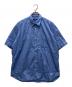 COMME des GARCONS HOMME（コムデギャルソン オム）の古着「綿ブロード ロゴ 半袖シャツ」｜ブルー