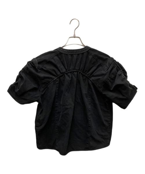 la peau de gem（ラポドゥジェム）la peau de gem (ラポドゥジェム) toggle blouse ブラック サイズ:FREEの古着・服飾アイテム