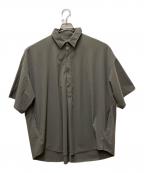 Graphpaperグラフペーパー）の古着「26ss Flex Tricot S/S Pullover Shirt」｜グレー