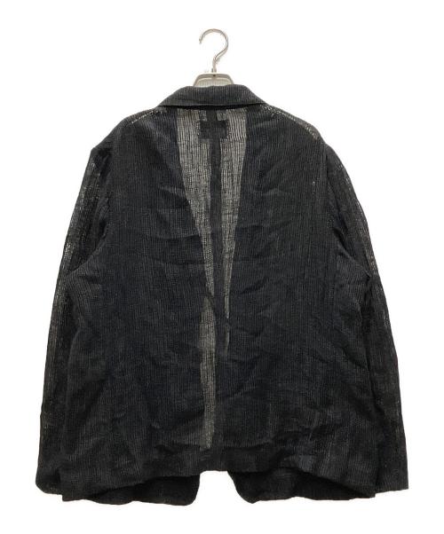 la peau de gem（ラポドゥジェム）la peau de gem (ラポドゥジェム) dry mesh jacket la ブラック サイズ:FREEの古着・服飾アイテム