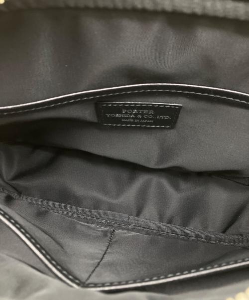 PORTER（ポーター）PORTER (ポーター) SORT レザークラッチバッグ ブラックの古着・服飾アイテム