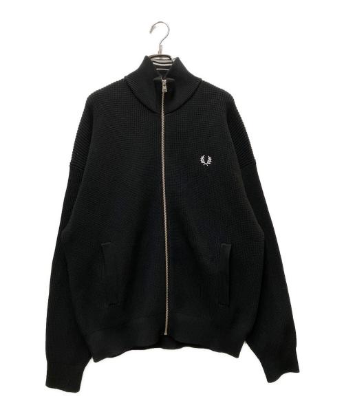 FRED PERRY（フレッドペリー）FRED PERRY (フレッドペリー) BEAMS (ビームス) 別注ドライバーズニット ブラック サイズ:Mの古着・服飾アイテム
