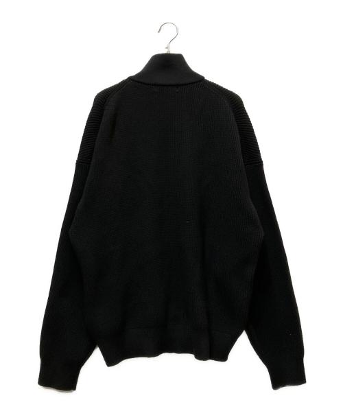 FRED PERRY（フレッドペリー）FRED PERRY (フレッドペリー) BEAMS (ビームス) 別注ドライバーズニット ブラック サイズ:Mの古着・服飾アイテム