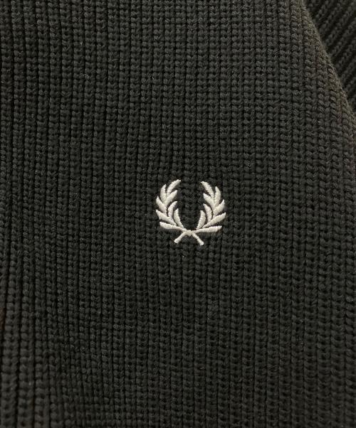 FRED PERRY（フレッドペリー）FRED PERRY (フレッドペリー) BEAMS (ビームス) 別注ドライバーズニット ブラック サイズ:Mの古着・服飾アイテム