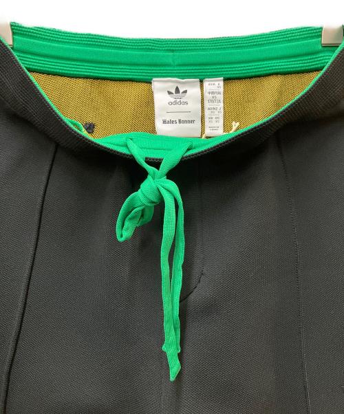 adidas（アディダス）adidas (アディダス) KNIT TRACK PANTS ブラック×イエロー サイズ:XSの古着・服飾アイテム