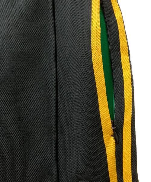 adidas（アディダス）adidas (アディダス) KNIT TRACK PANTS ブラック×イエロー サイズ:XSの古着・服飾アイテム