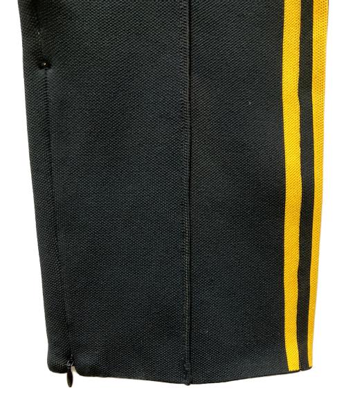 adidas（アディダス）adidas (アディダス) KNIT TRACK PANTS ブラック×イエロー サイズ:XSの古着・服飾アイテム