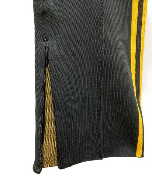 adidas（アディダス）adidas (アディダス) KNIT TRACK PANTS ブラック×イエロー サイズ:XSの古着・服飾アイテム