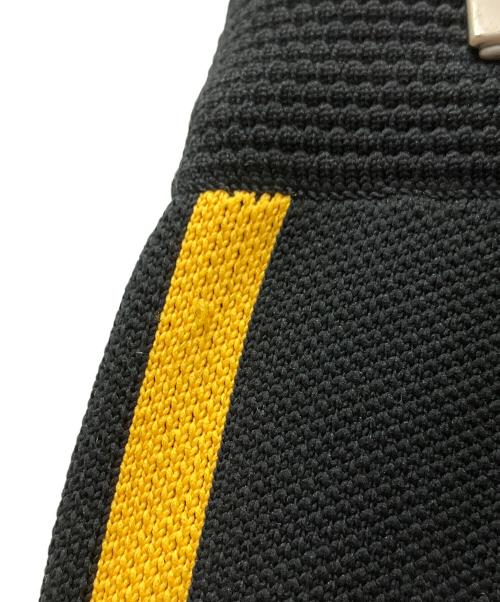 adidas（アディダス）adidas (アディダス) KNIT TRACK PANTS ブラック×イエロー サイズ:XSの古着・服飾アイテム