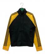 adidasアディダス）の古着「Knit Track Jacket」｜ブラック×イエロー