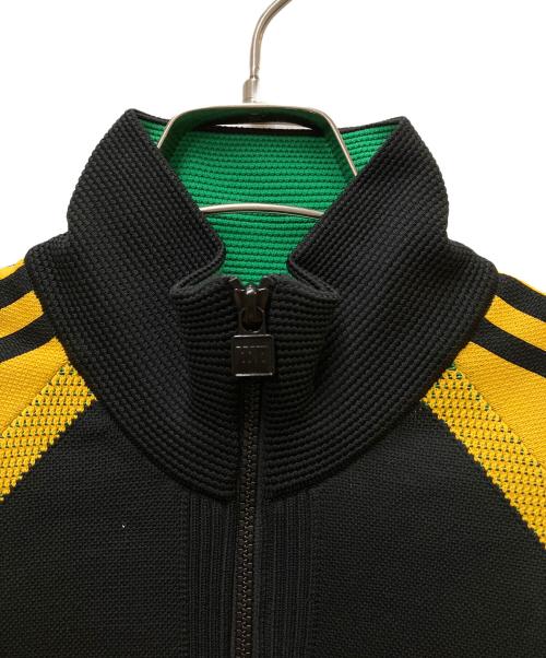 adidas（アディダス）adidas (アディダス) Knit Track Jacket ブラック×イエロー サイズ:XSの古着・服飾アイテム