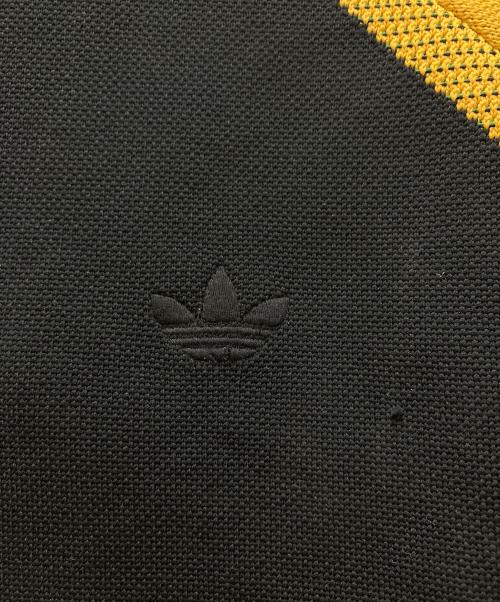 adidas（アディダス）adidas (アディダス) Knit Track Jacket ブラック×イエロー サイズ:XSの古着・服飾アイテム